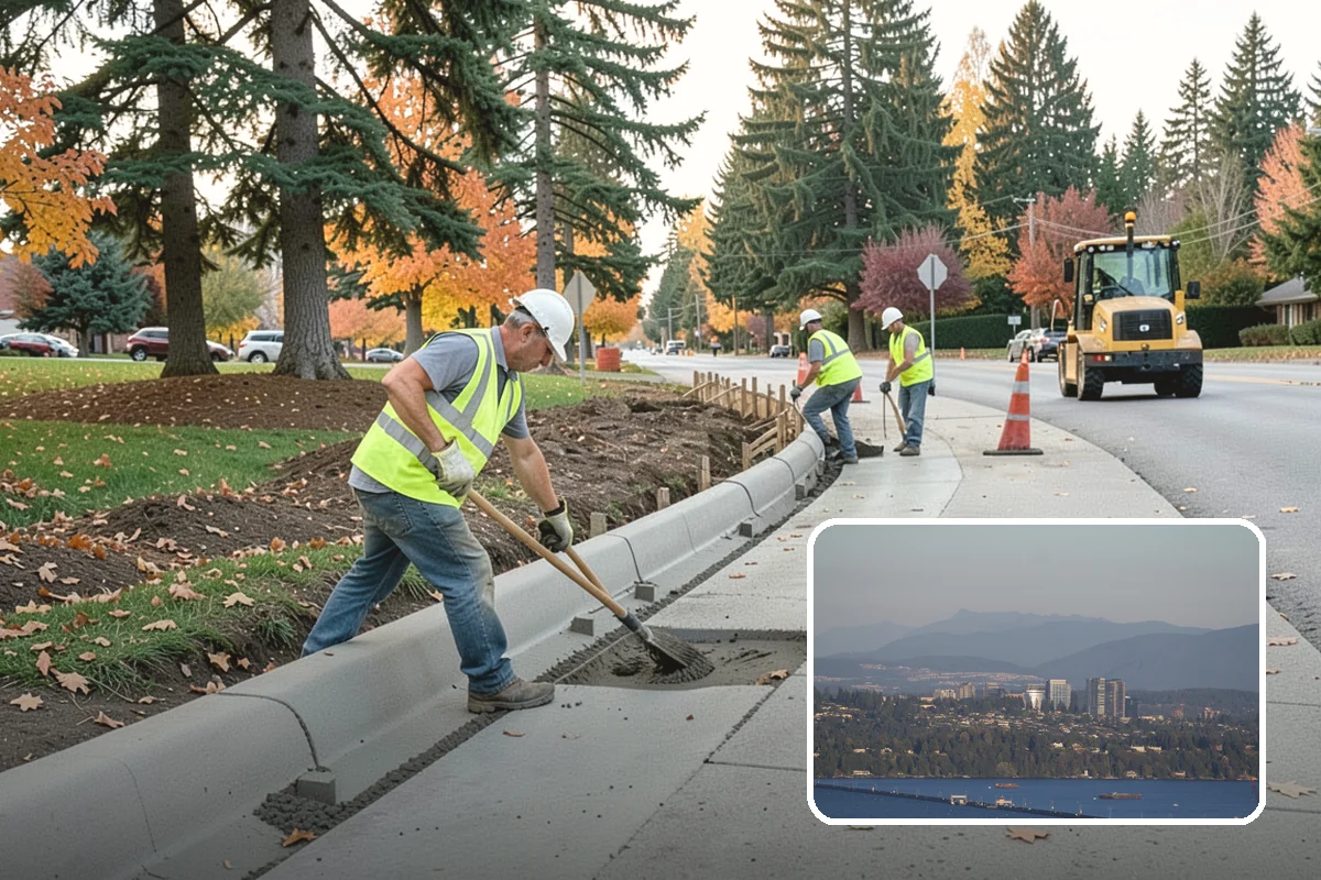 Municipal Pathway Construction in Medina, King County, WA - Connects community destinations to support recreation and mobility goals