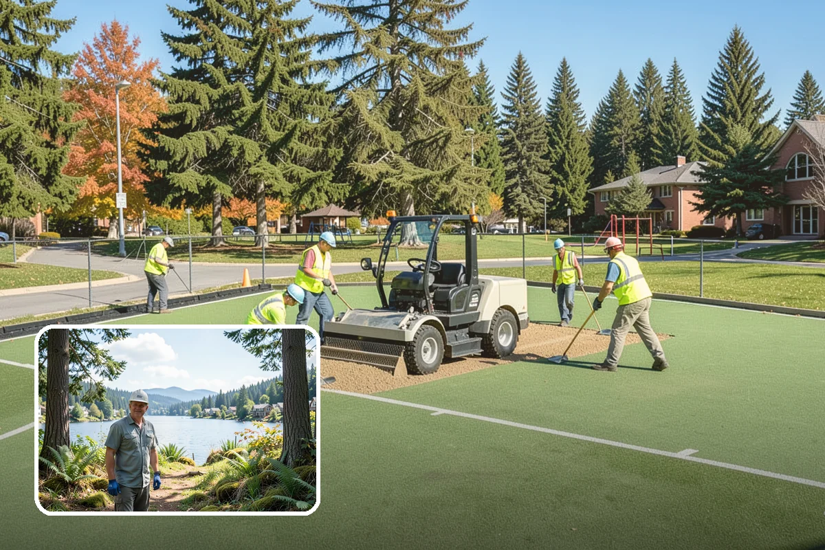 Municipal Pathway Construction in Milton, King County, WA - Connects community destinations to support recreation and mobility goals