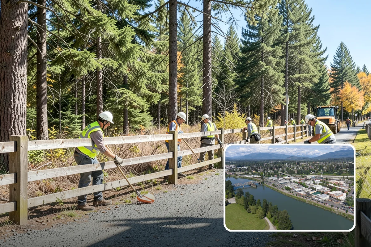 Municipal Pathway Construction in Mount Vernon, Skagit County, WA - Connects community destinations to support recreation and mobility goals