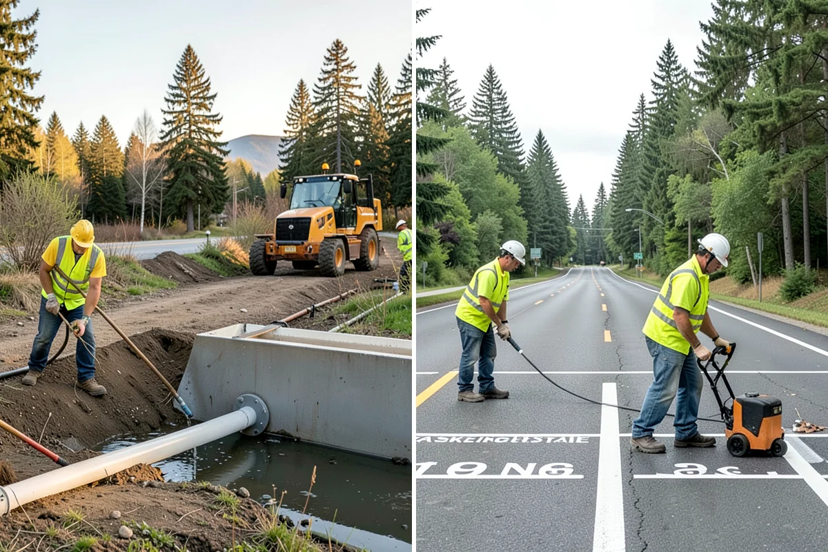 Municipal Pathway Construction in Snoqualmie, King County, WA - Alignment survey with drainage and critical-area review