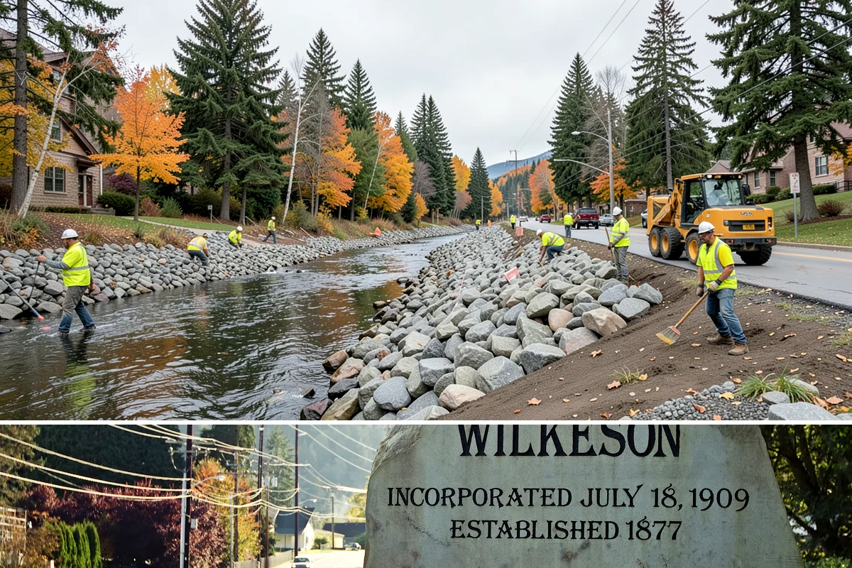 Municipal Pathway Construction in Wilkeson, Pierce County, WA - Summer dry spells are essential for sub-grade compaction and surfacing that wet-weather trail work cannot achieve.