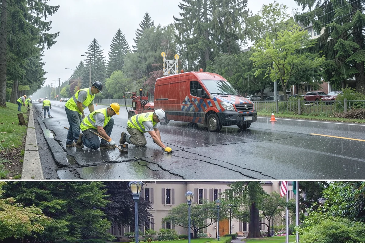 Municipal Pathway Construction in Woodinville, King County, WA - Summer dry spells are essential for sub-grade compaction and surfacing that wet-weather trail work cannot achieve.