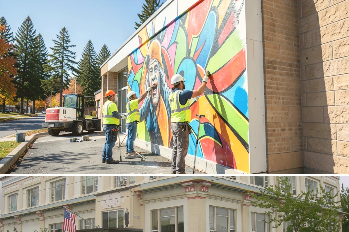 Municipal Plaza Cleaning in Anacortes, Skagit County, WA - Plaza cleaning is scheduled in the dry season and timed ahead of major public events to present spaces at their best.