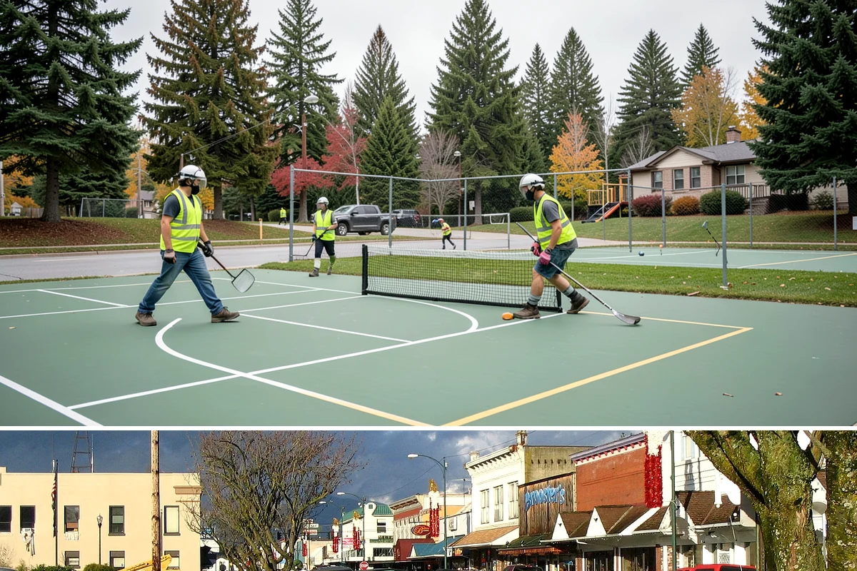 Municipal Plaza Cleaning in Arlington, Snohomish County, WA - Plaza cleaning is scheduled in the dry season and timed ahead of major public events to present spaces at their best.