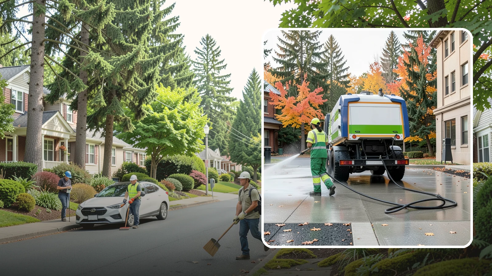 Municipal Plaza Cleaning in Beaux Arts Village, King County, WA - We deep clean public plazas, courtyards, and gathering spaces to restore hardscape appearance for Western Washington civic...