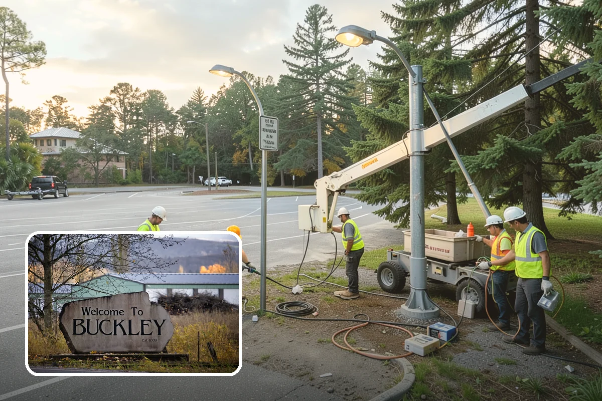 Municipal Plaza Cleaning in Buckley, Pierce County, WA - Deep cleaning restores heavily trafficked plaza hardscapes