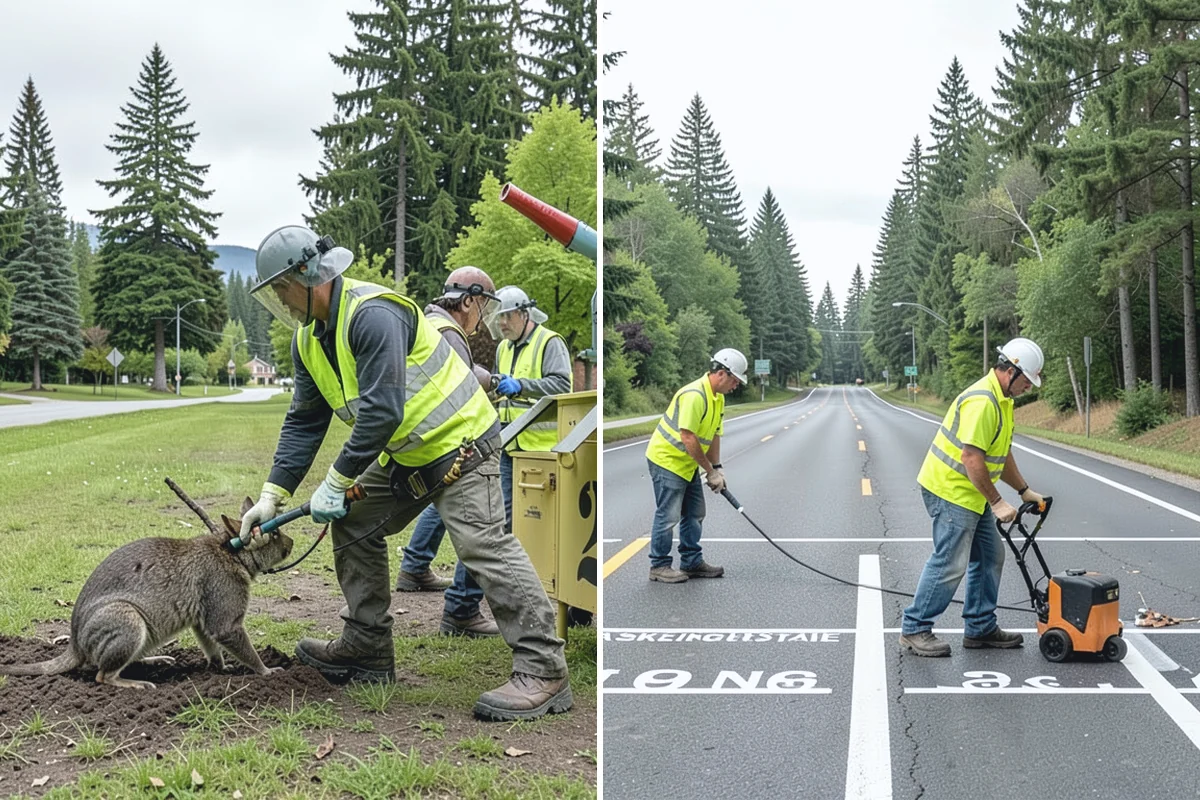 Municipal Plaza Cleaning in Buckley, Pierce County, WA - We assess plaza surfaces and staining and confirm a plan