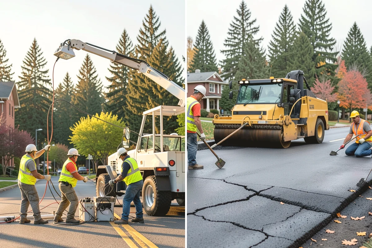 Municipal Plaza Cleaning in Burlington, Skagit County, WA - We assess plaza surfaces and staining and confirm a plan