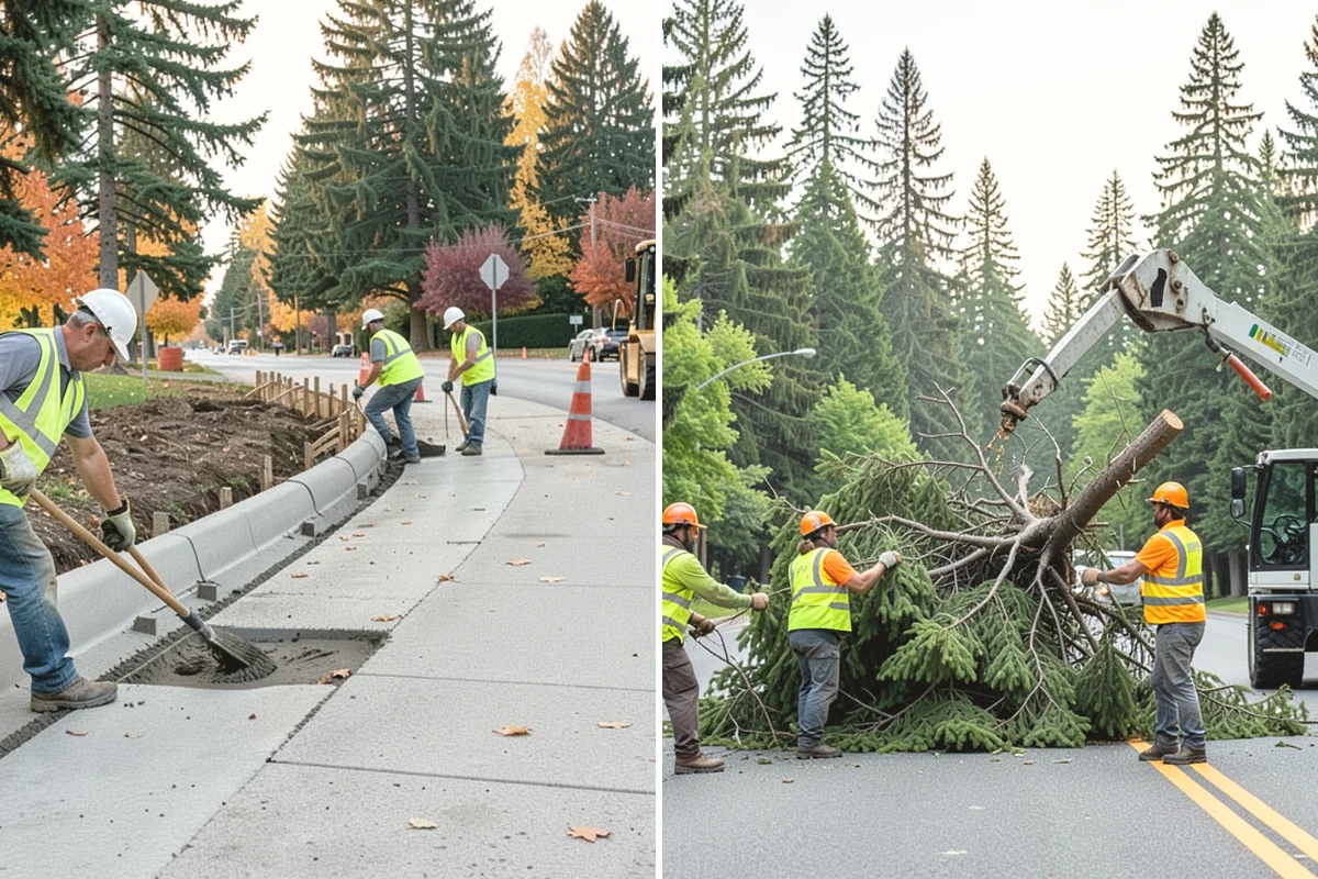 Municipal Plaza Cleaning in Carbonado, Pierce County, WA - We assess plaza surfaces and staining and confirm a plan
