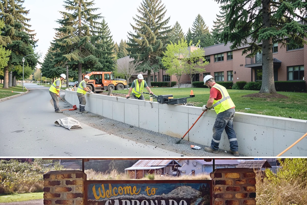 Municipal Plaza Cleaning in Carbonado, Pierce County, WA - Plaza cleaning is scheduled in the dry season and timed ahead of major public events to present spaces at their best.