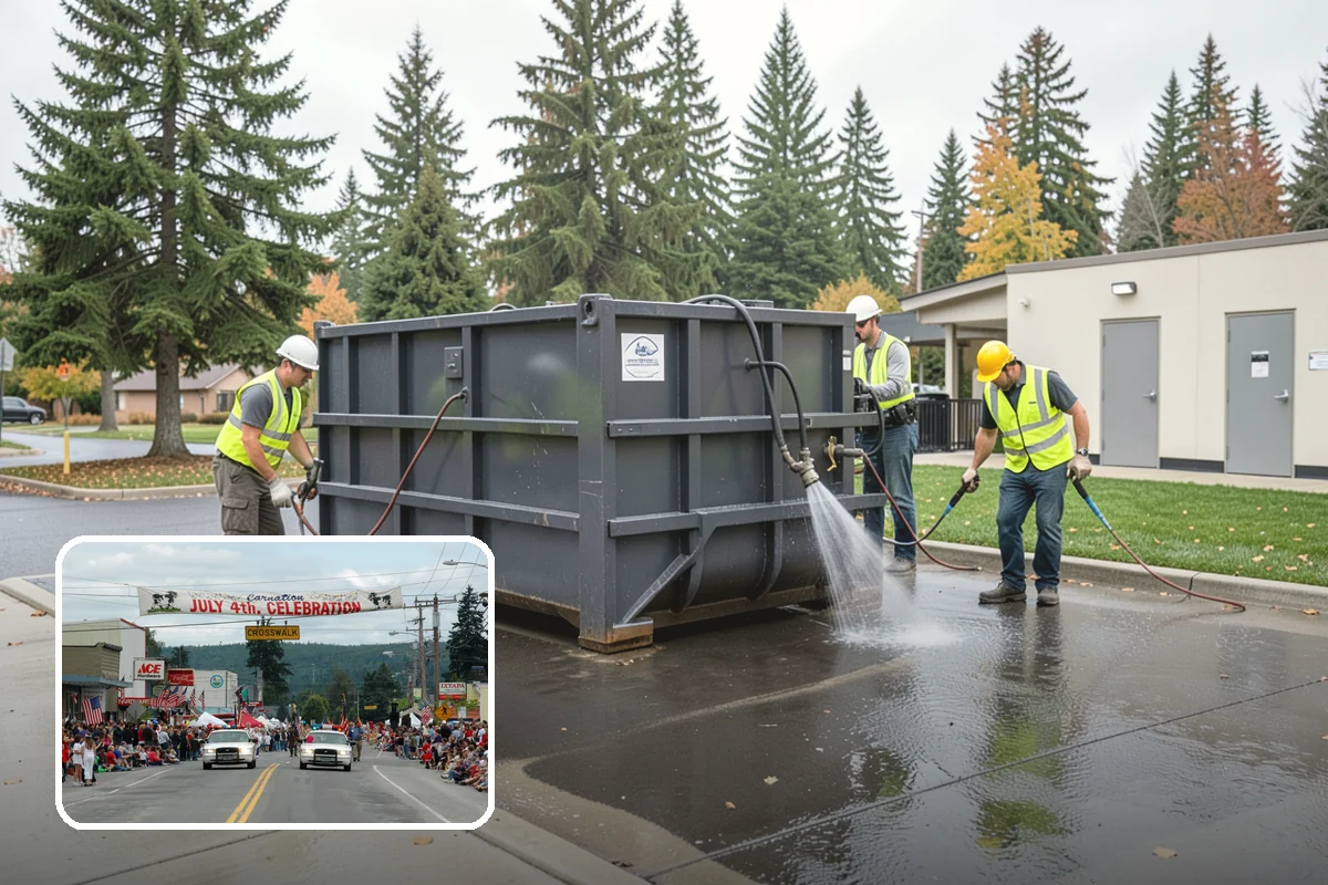 Municipal Plaza Cleaning in Carnation, King County, WA - Deep cleaning restores heavily trafficked plaza hardscapes