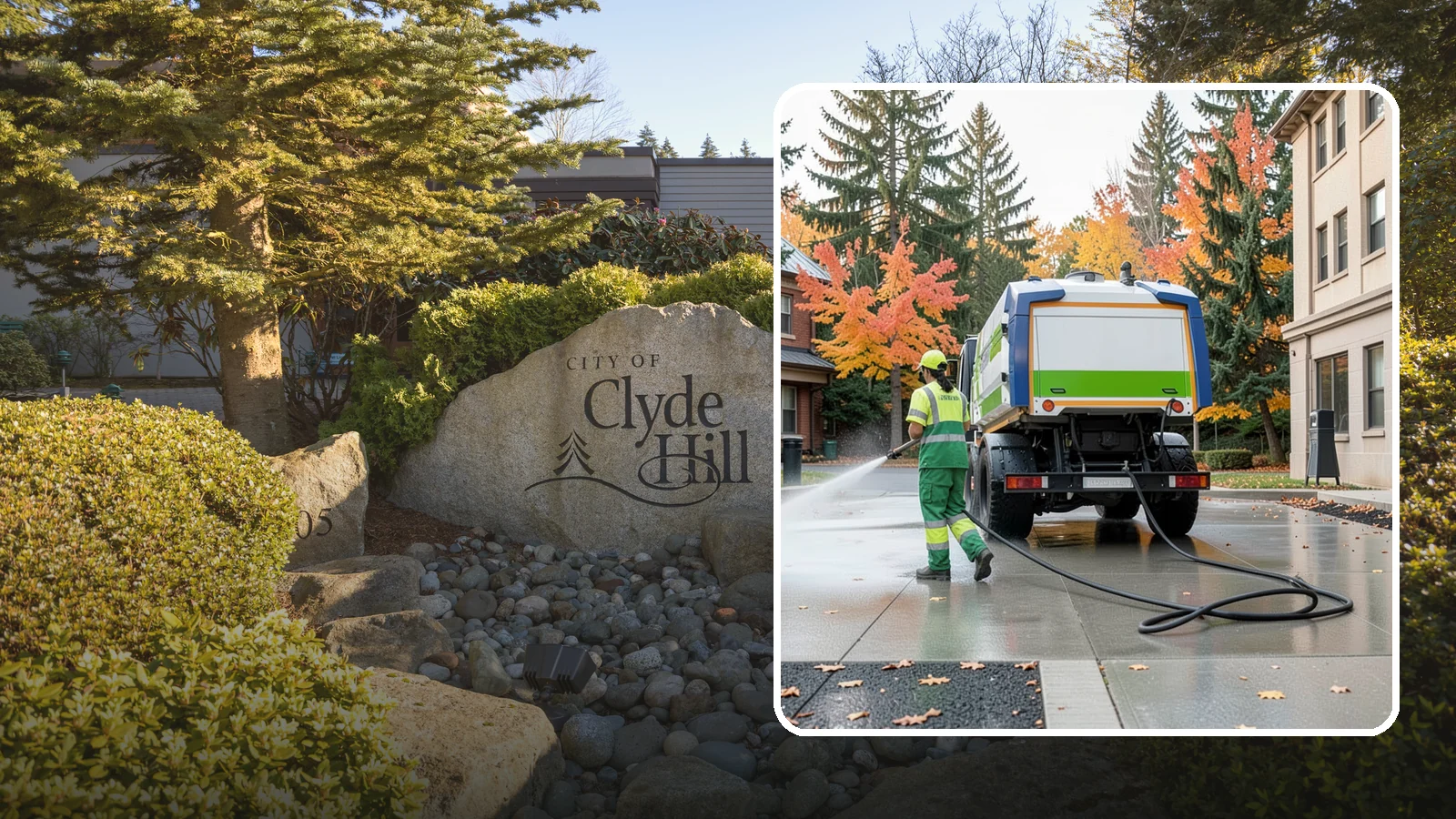 Municipal Plaza Cleaning in Clyde Hill, King County, WA - We deep clean public plazas, courtyards, and gathering spaces to restore hardscape appearance for Western Washington civic...