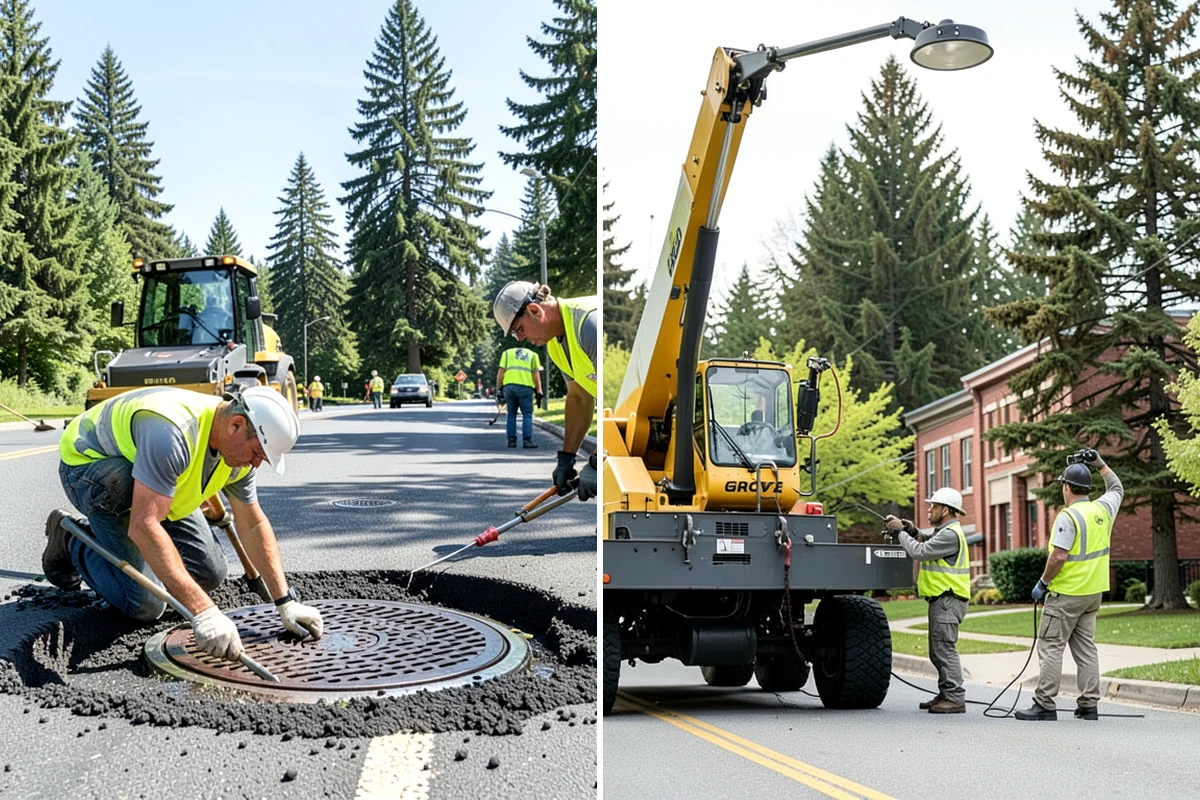 Municipal Plaza Cleaning in Concrete, Skagit County, WA - We assess plaza surfaces and staining and confirm a plan