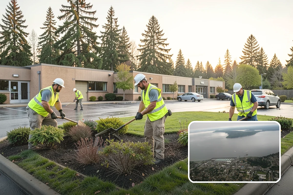 Municipal Plaza Cleaning in Des Moines, King County, WA - Deep cleaning restores heavily trafficked plaza hardscapes
