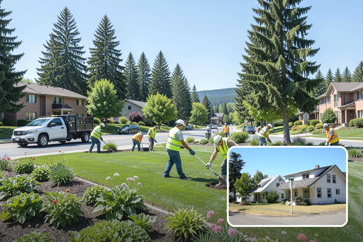Municipal Plaza Cleaning in DuPont, Pierce County, WA - Deep cleaning restores heavily trafficked plaza hardscapes
