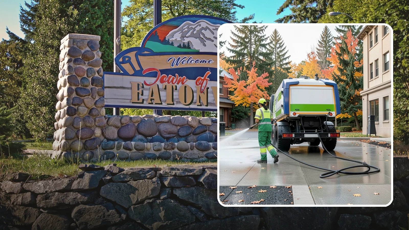 Municipal Plaza Cleaning in Eatonville, Pierce County, WA - We deep clean public plazas, courtyards, and gathering spaces to restore hardscape appearance for Western Washington civic...