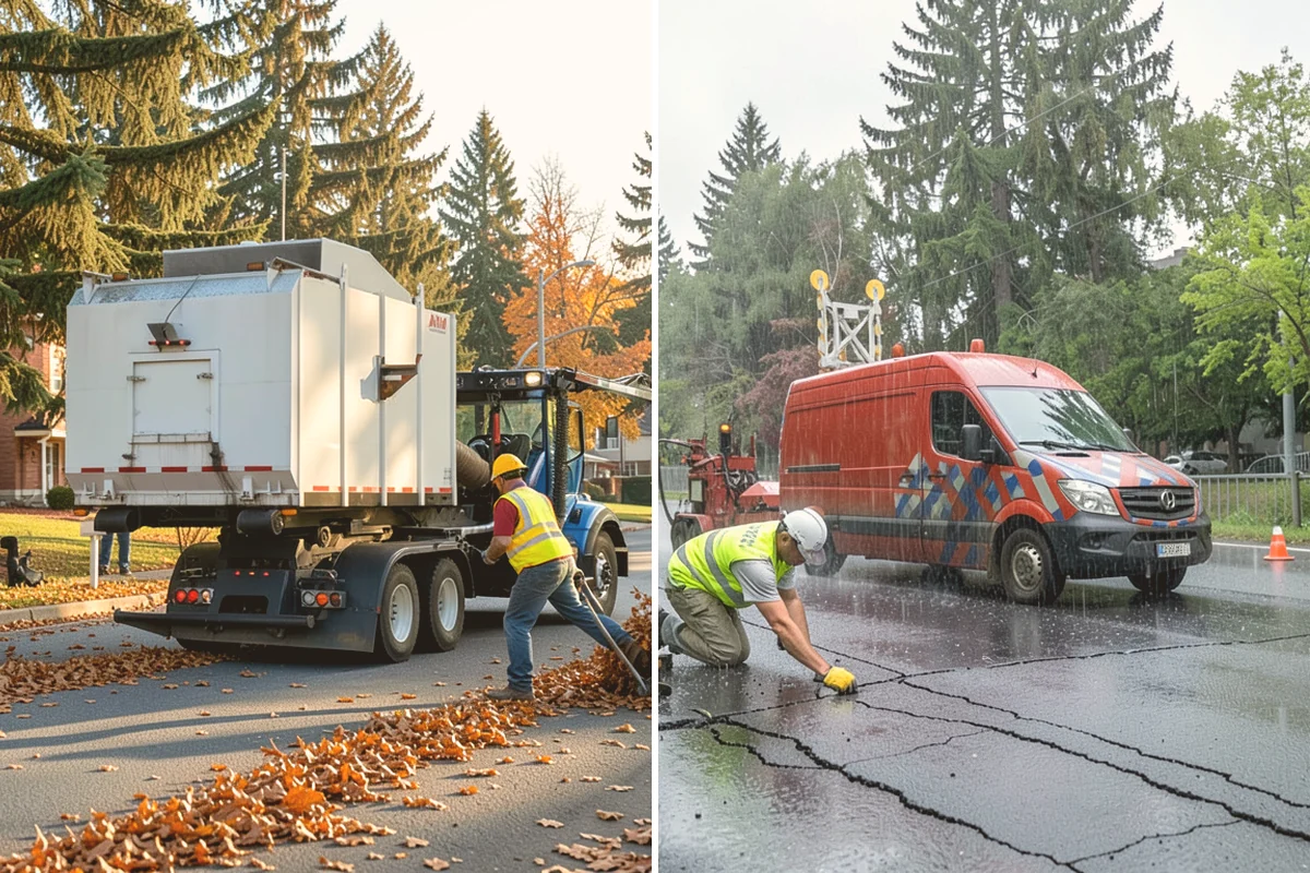 Municipal Plaza Cleaning in Eatonville, Pierce County, WA - We assess plaza surfaces and staining and confirm a plan