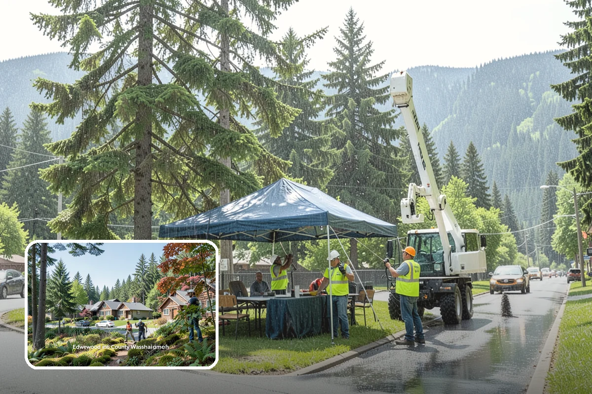 Municipal Plaza Cleaning in Edgewood, Pierce County, WA - Deep cleaning restores heavily trafficked plaza hardscapes