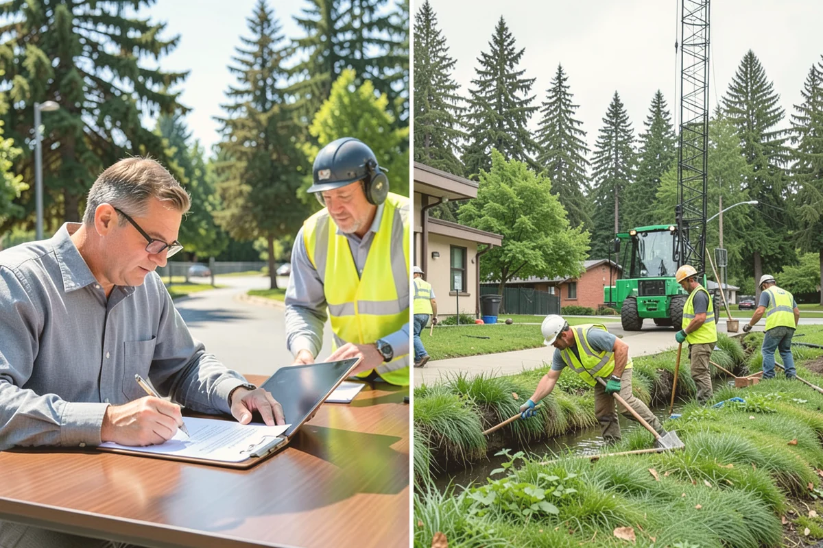 Municipal Plaza Cleaning in Fife, Pierce County, WA - We assess plaza surfaces and staining and confirm a plan