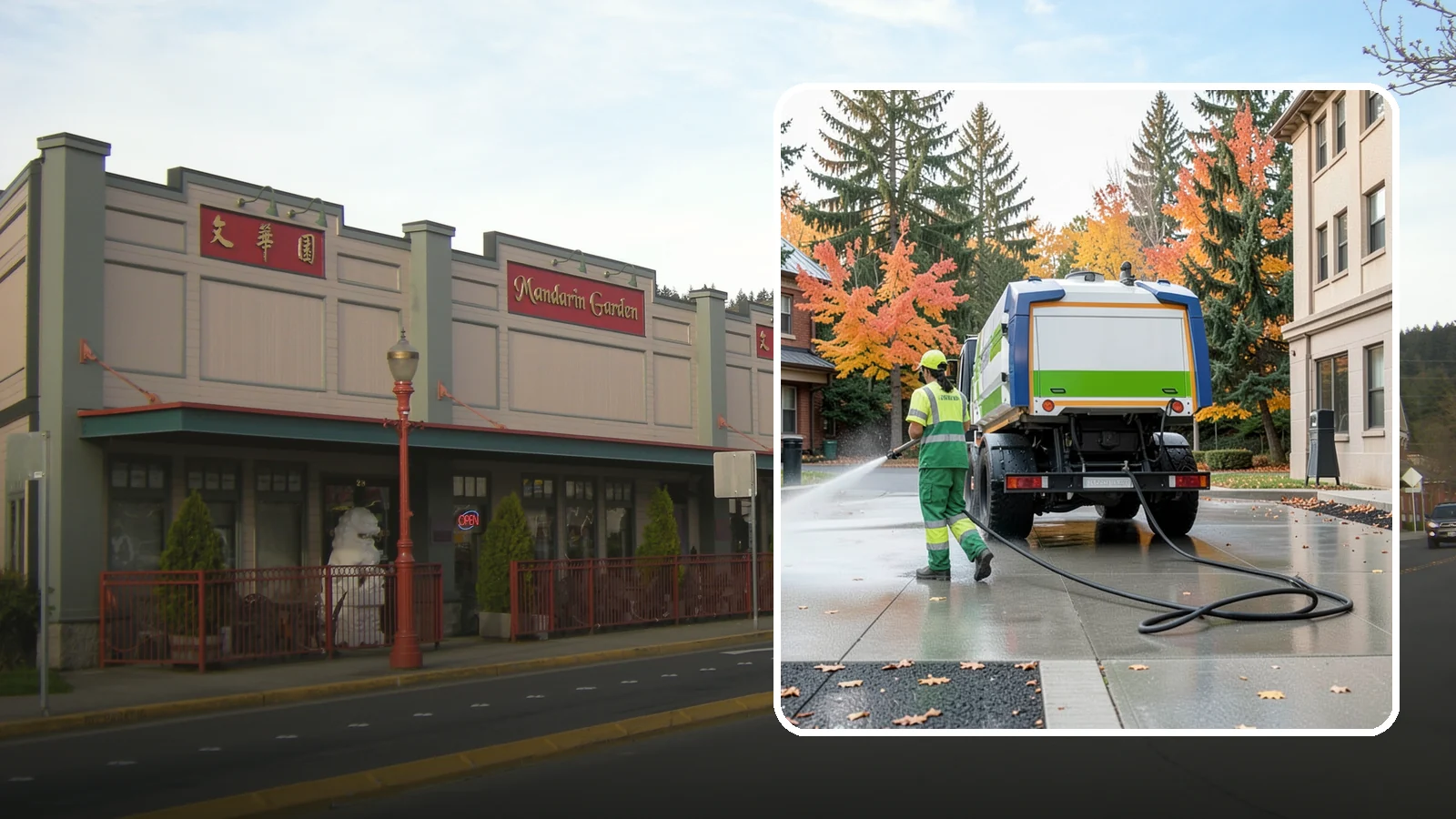 Municipal Plaza Cleaning in Issaquah, King County, WA - We deep clean public plazas, courtyards, and gathering spaces to restore hardscape appearance for Western Washington civic...