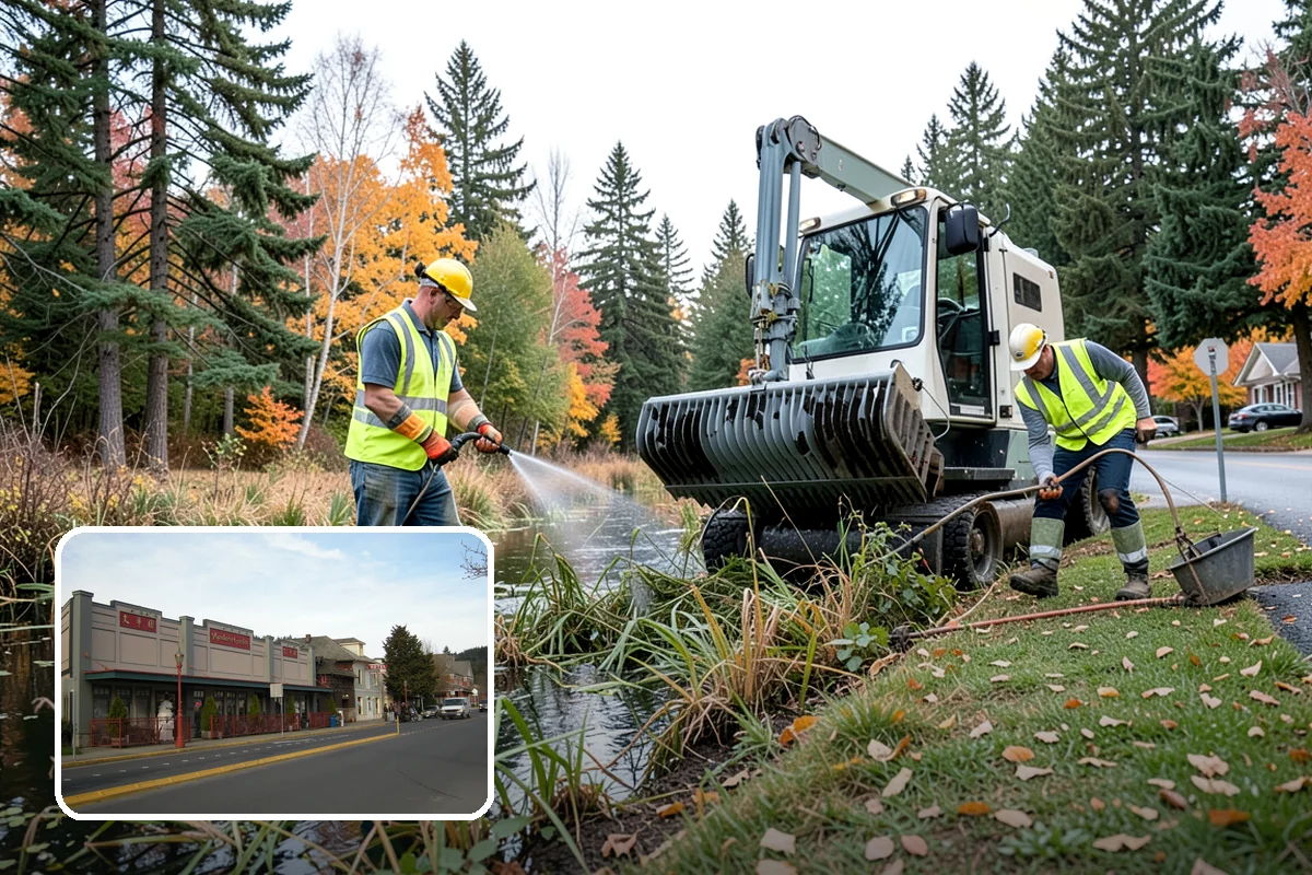 Municipal Plaza Cleaning in Issaquah, King County, WA - Deep cleaning restores heavily trafficked plaza hardscapes