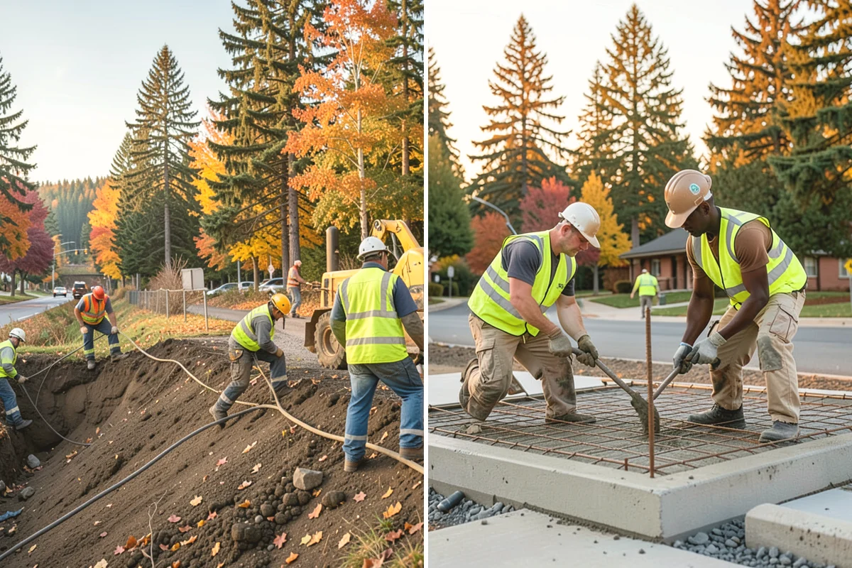 Municipal Plaza Cleaning in Issaquah, King County, WA - We assess plaza surfaces and staining and confirm a plan
