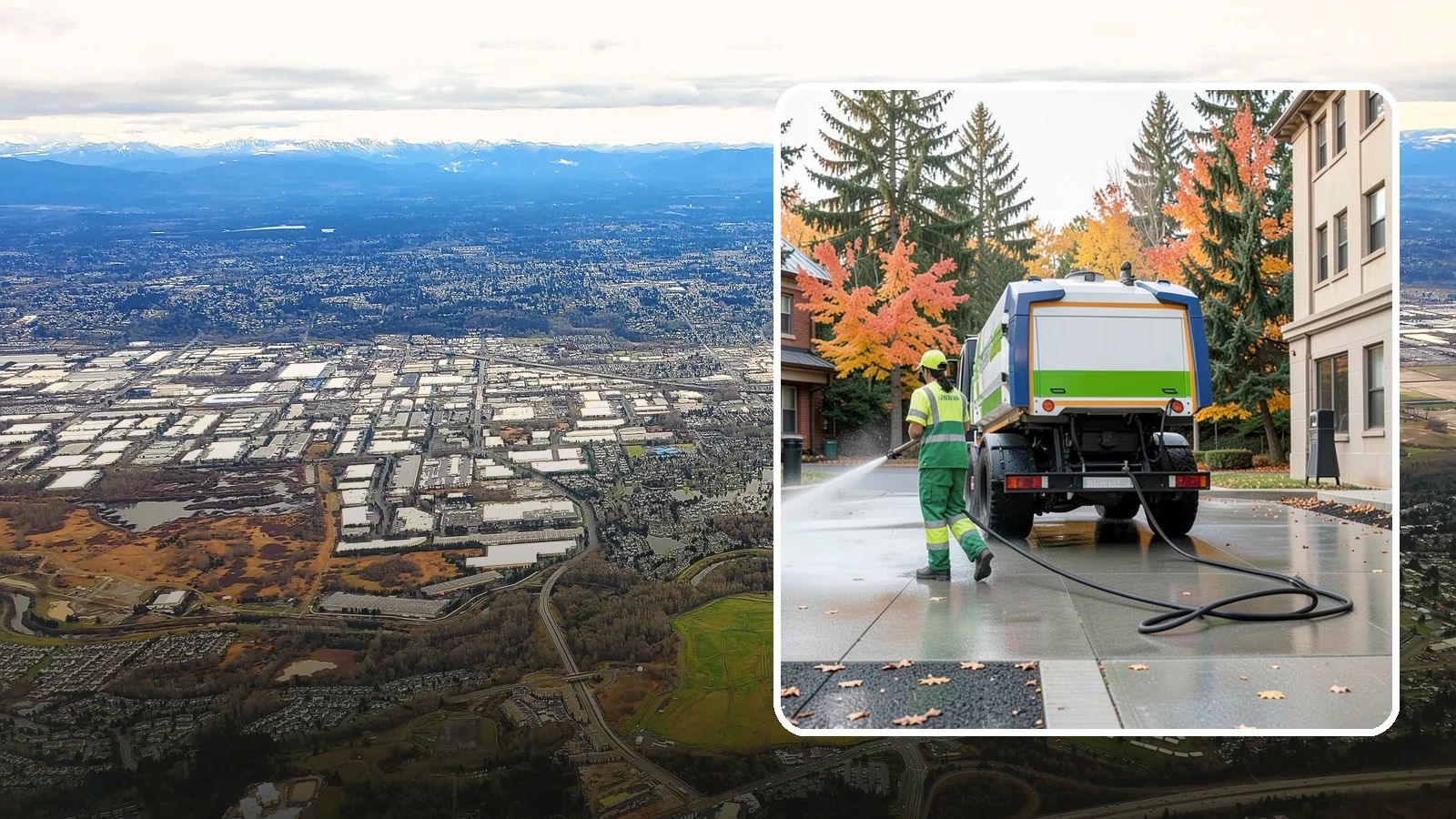 Municipal Plaza Cleaning in Kent, King County, WA - We deep clean public plazas, courtyards, and gathering spaces to restore hardscape appearance for Western Washington civic...
