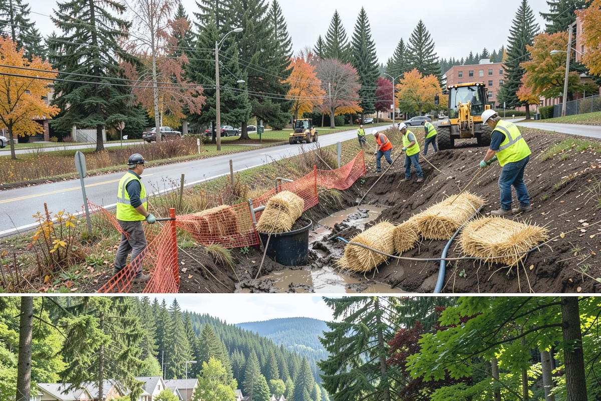 Municipal Plaza Cleaning in Lake Forest Park, King County, WA - Plaza cleaning is scheduled in the dry season and timed ahead of major public events to present spaces at their best.