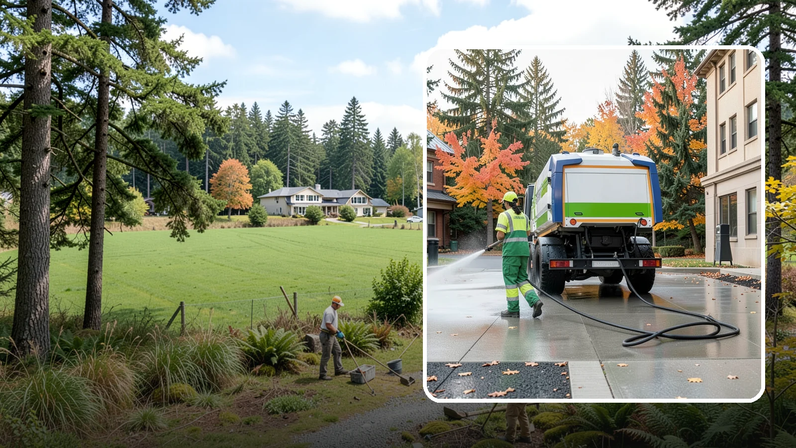 Municipal Plaza Cleaning in Lyman, Skagit County, WA - We deep clean public plazas, courtyards, and gathering spaces to restore hardscape appearance for Western Washington civic...