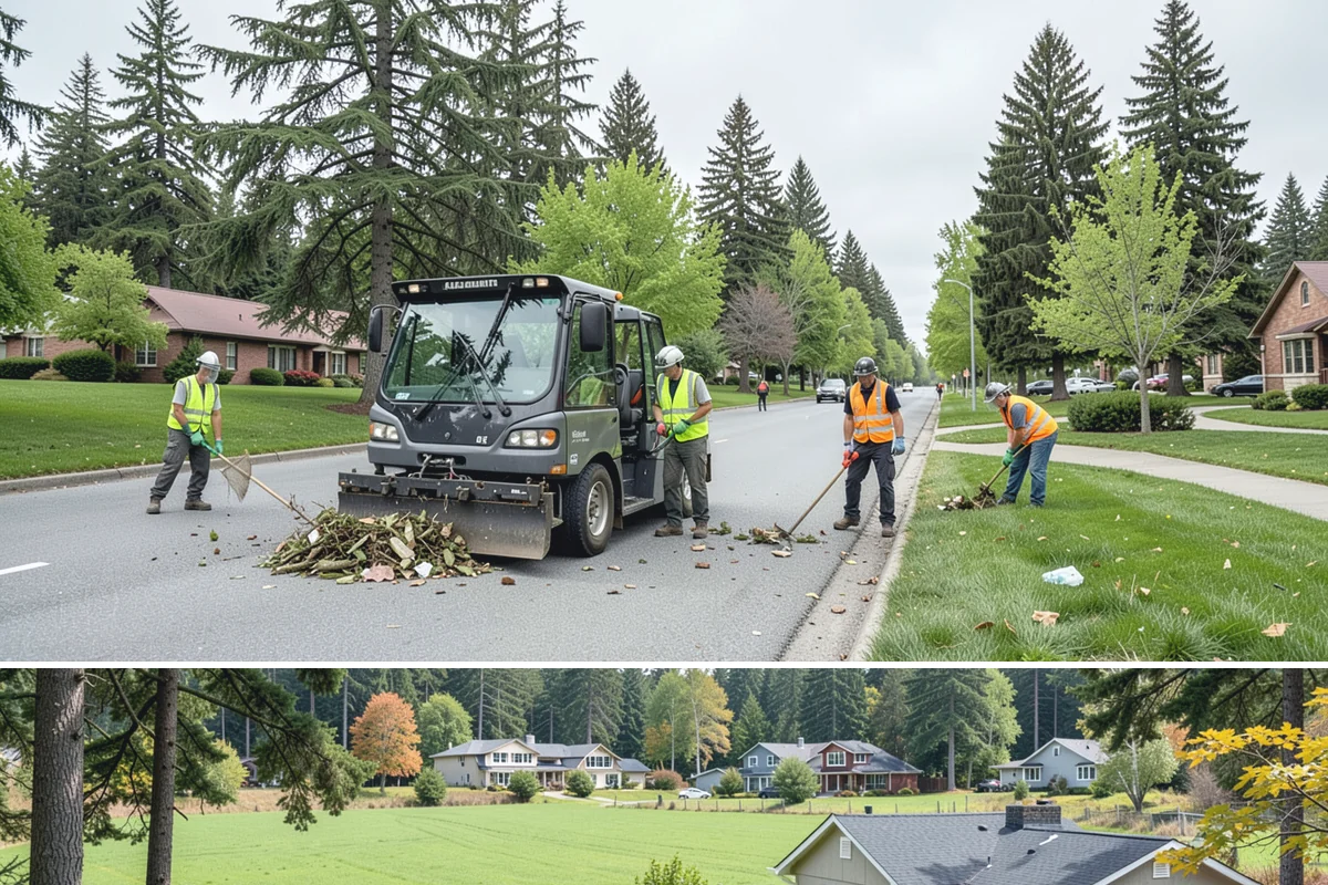 Municipal Plaza Cleaning in Lyman, Skagit County, WA - Plaza cleaning is scheduled in the dry season and timed ahead of major public events to present spaces at their best.