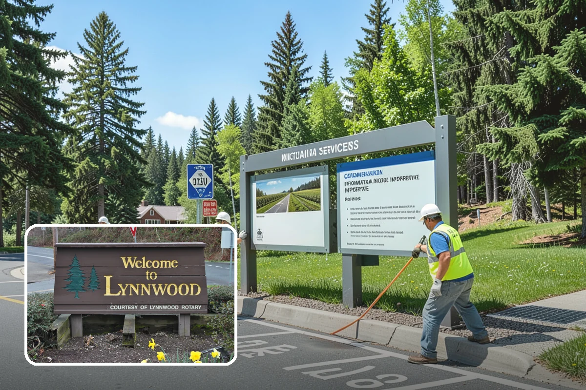 Municipal Plaza Cleaning in Lynnwood, Snohomish County, WA - Deep cleaning restores heavily trafficked plaza hardscapes