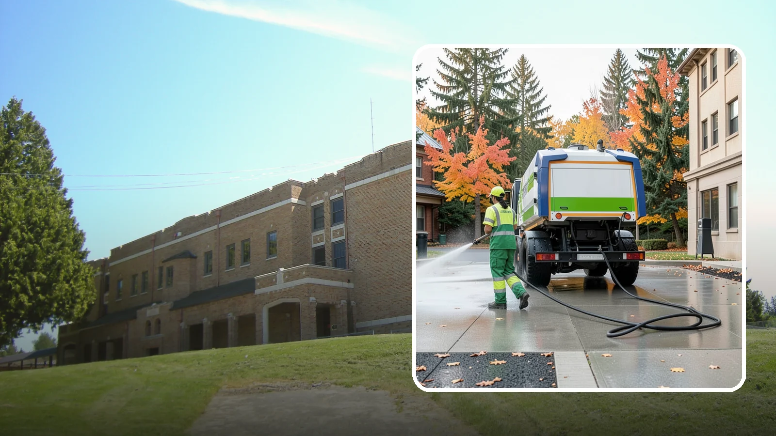 Municipal Plaza Cleaning in Maple Valley, King County, WA - We deep clean public plazas, courtyards, and gathering spaces to restore hardscape appearance for Western Washington civic...