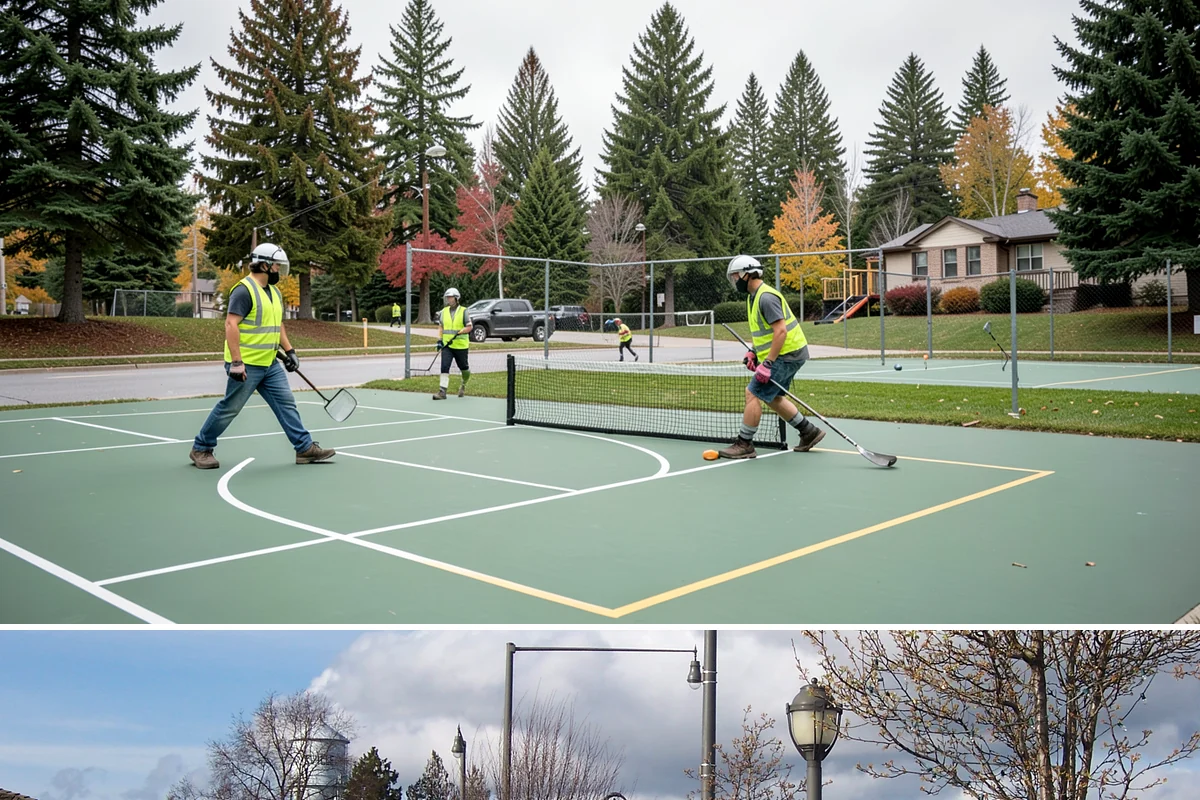 Municipal Plaza Cleaning in Marysville, Snohomish County, WA - Plaza cleaning is scheduled in the dry season and timed ahead of major public events to present spaces at their best.