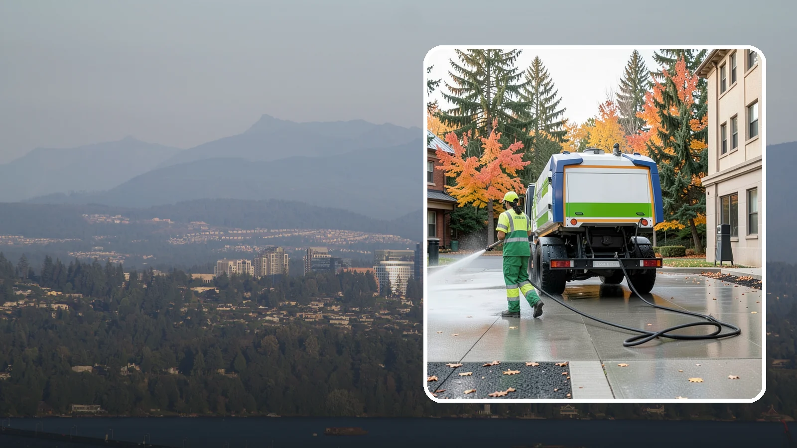 Municipal Plaza Cleaning in Medina, King County, WA - We deep clean public plazas, courtyards, and gathering spaces to restore hardscape appearance for Western Washington civic...