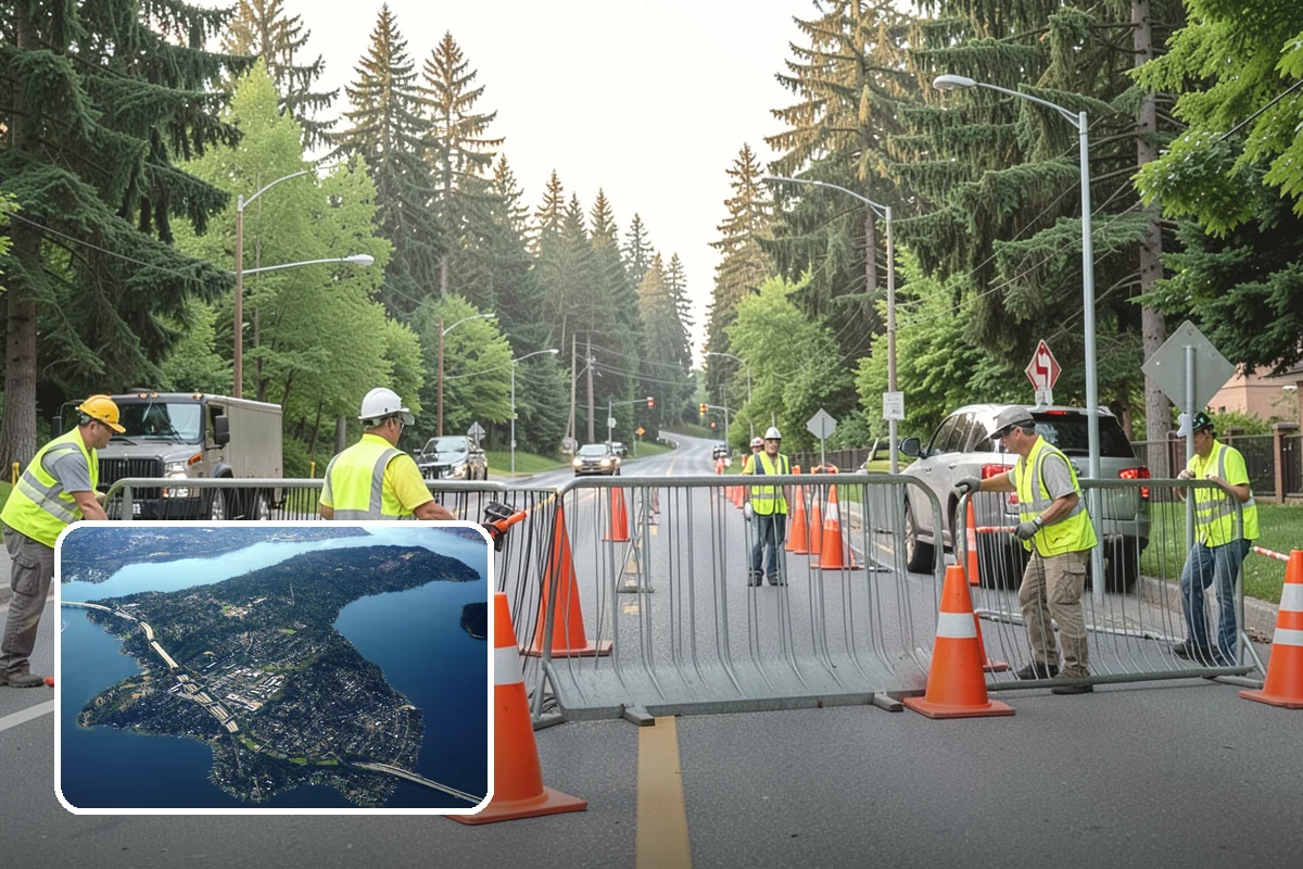Municipal Plaza Cleaning in Mercer Island, King County, WA - Deep cleaning restores heavily trafficked plaza hardscapes