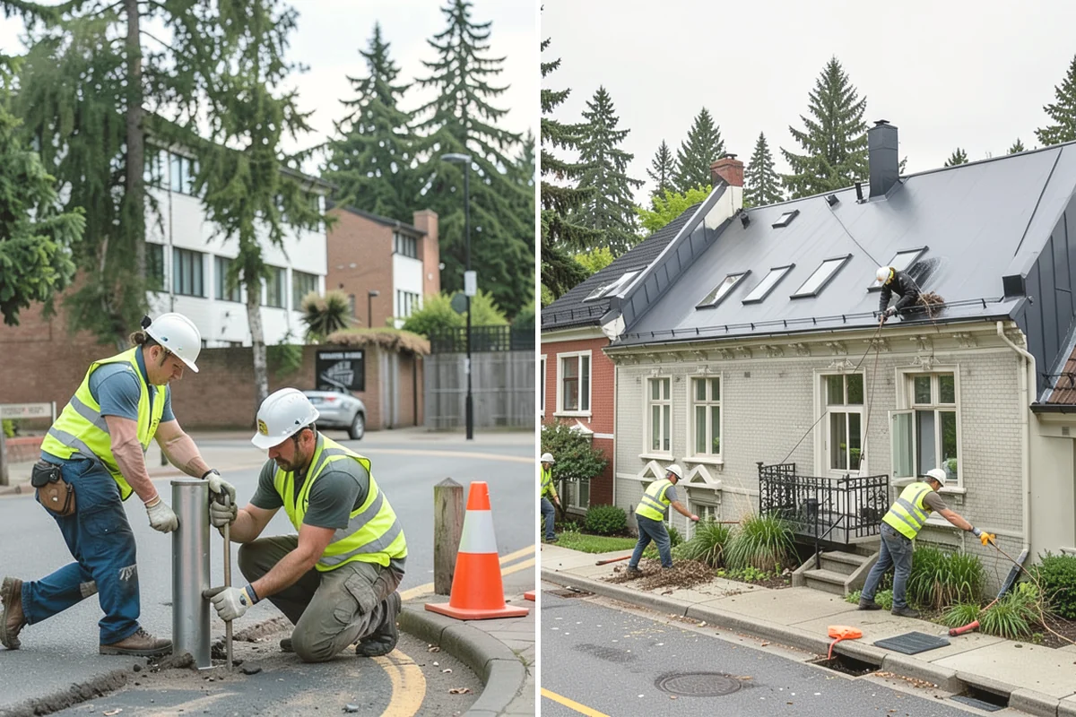Municipal Plaza Cleaning in Mountlake Terrace, Snohomish County, WA - We assess plaza surfaces and staining and confirm a plan