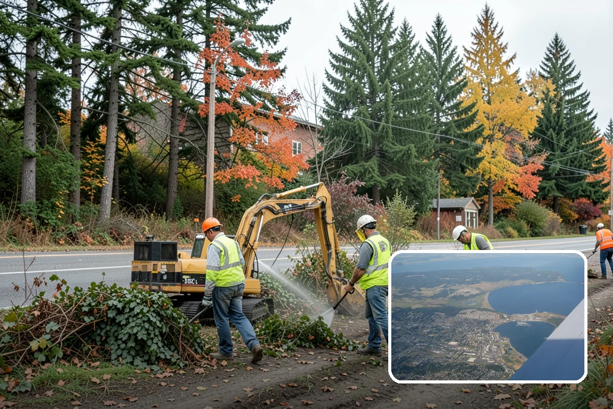 Municipal Plaza Cleaning in Oak Harbor, Island County, WA - Deep cleaning restores heavily trafficked plaza hardscapes
