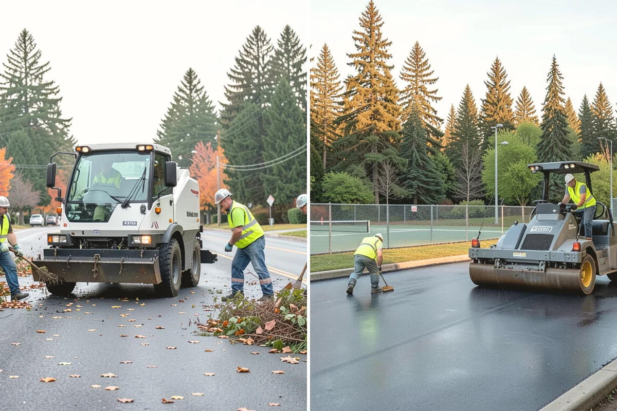 Municipal Plaza Cleaning in Oak Harbor, Island County, WA - We assess plaza surfaces and staining and confirm a plan