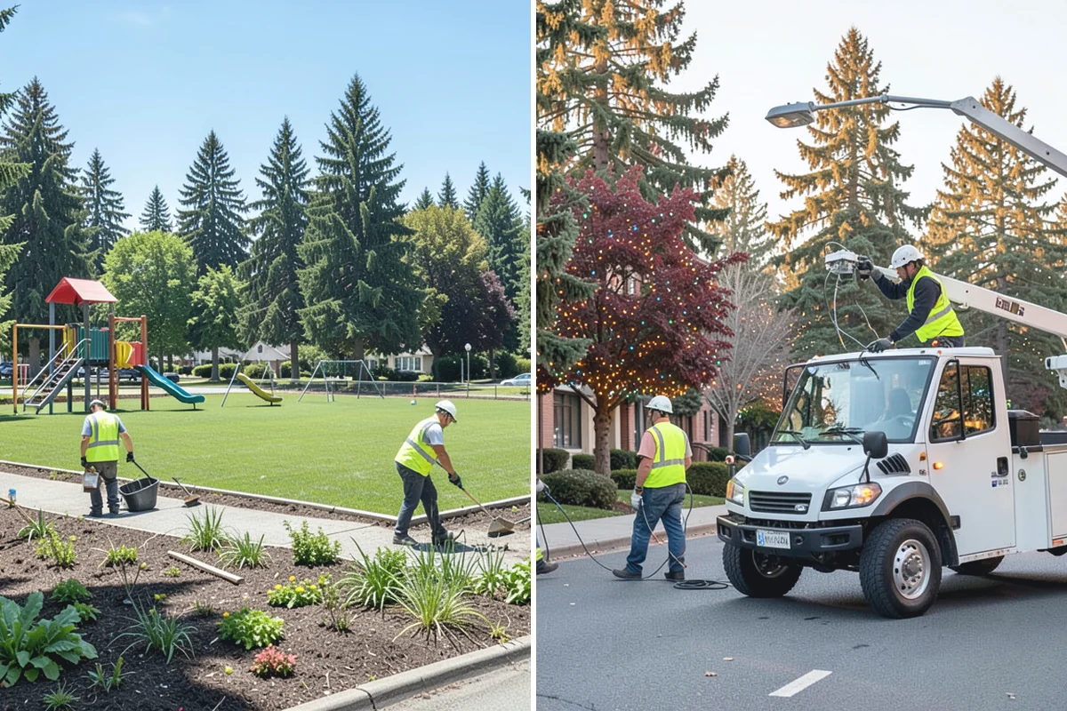 Municipal Plaza Cleaning in Redmond, King County, WA - We assess plaza surfaces and staining and confirm a plan