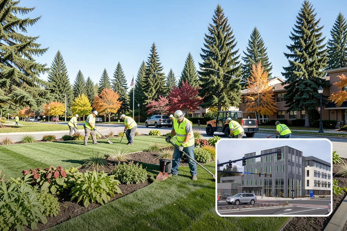 Municipal Plaza Cleaning in Shoreline, King County, WA - Deep cleaning restores heavily trafficked plaza hardscapes