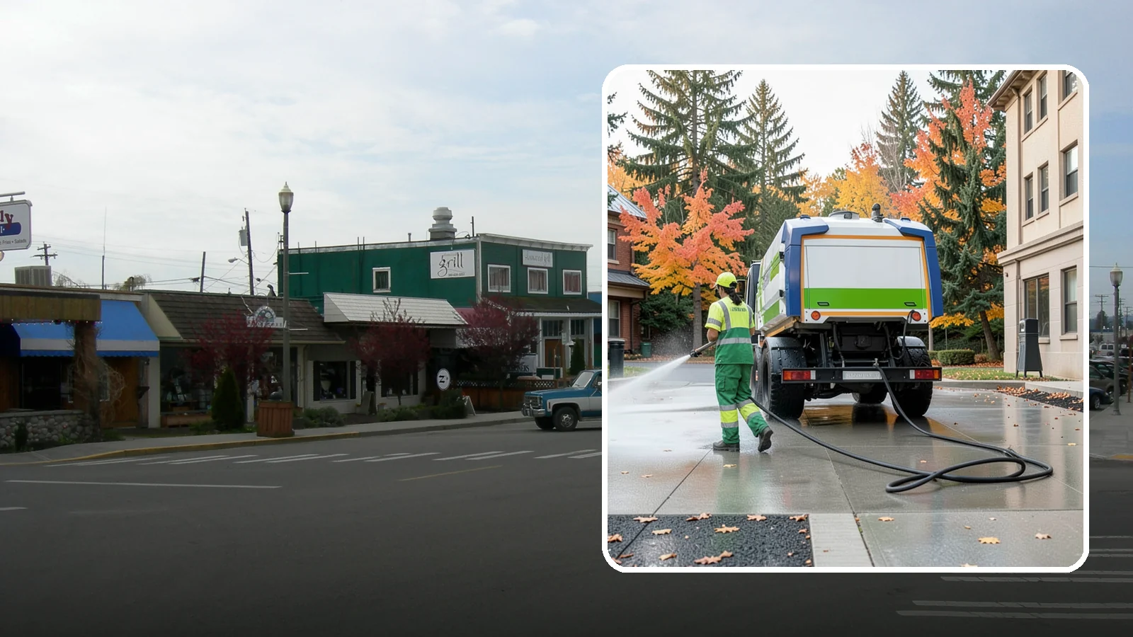 Municipal Plaza Cleaning in Stanwood, Snohomish County, WA - We deep clean public plazas, courtyards, and gathering spaces to restore hardscape appearance for Western Washington civic...