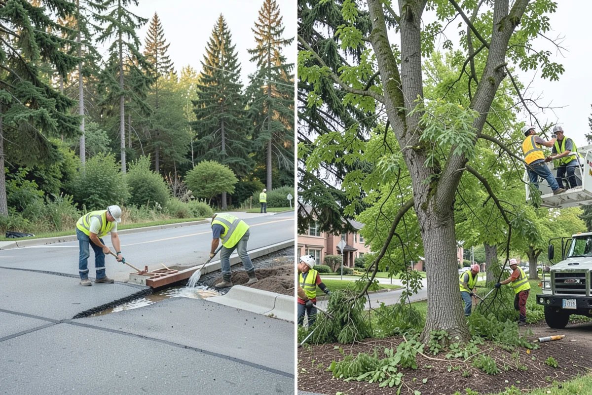 Municipal Plaza Cleaning in Sumner, Pierce County, WA - We assess plaza surfaces and staining and confirm a plan