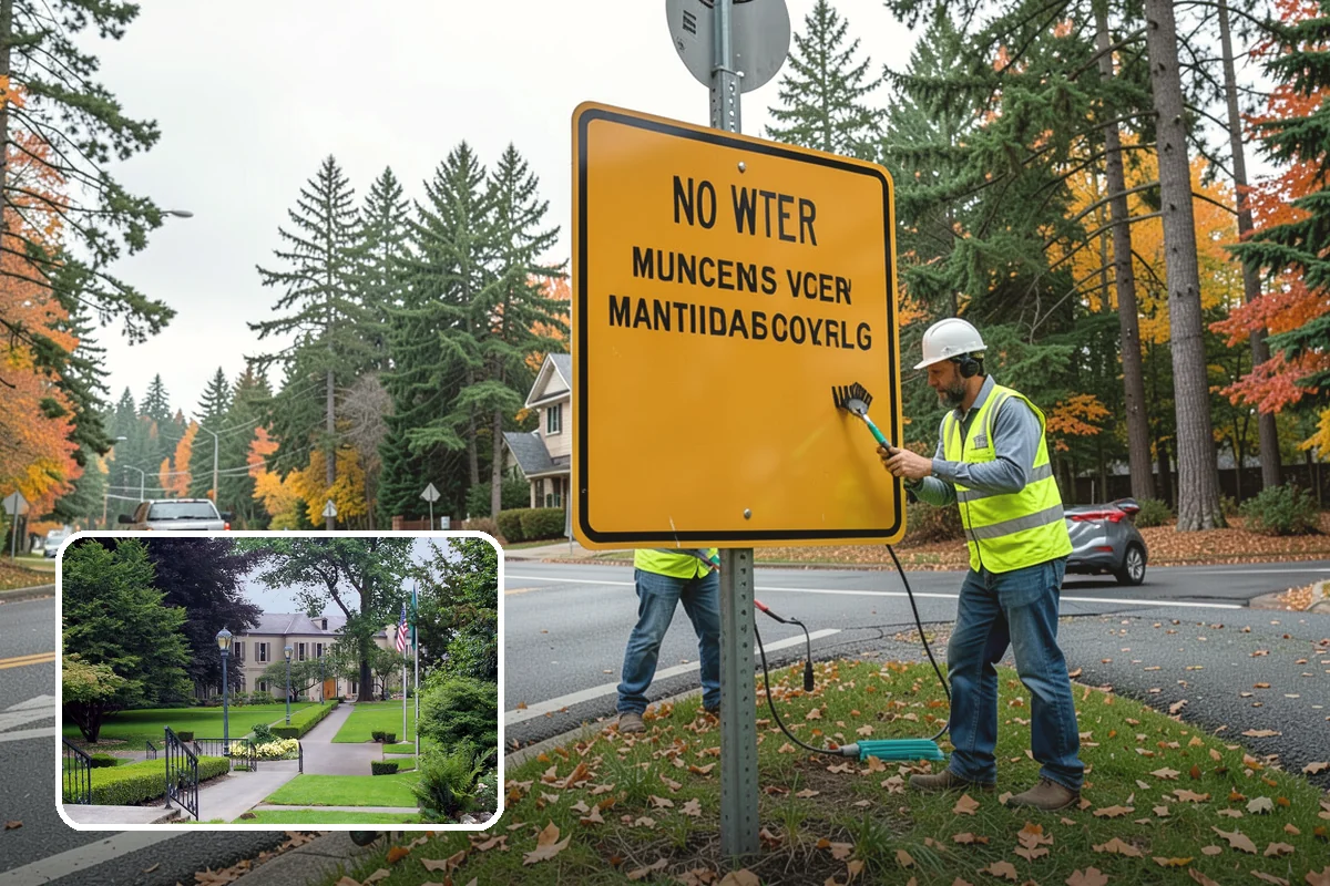 Municipal Plaza Cleaning in Woodinville, King County, WA - Deep cleaning restores heavily trafficked plaza hardscapes