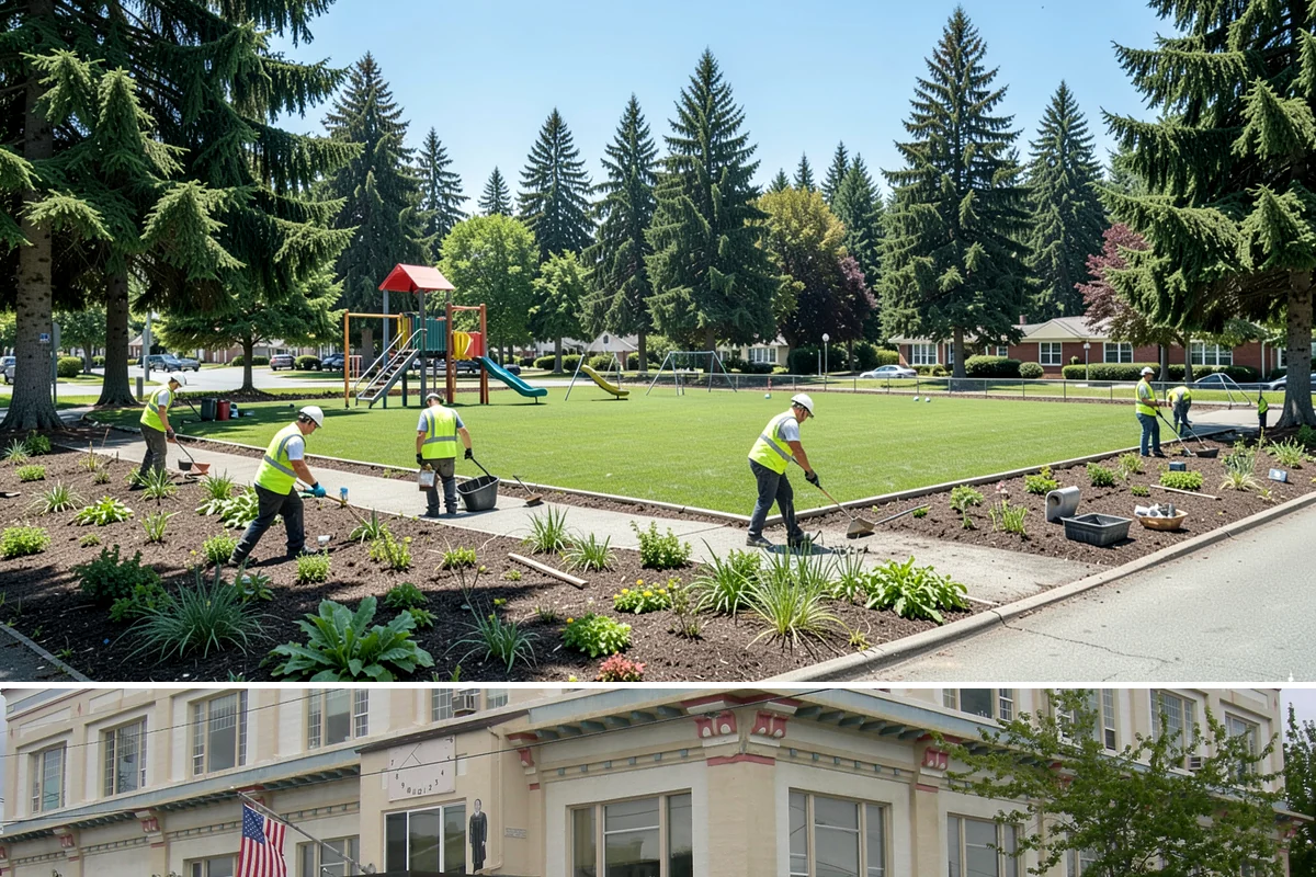 Municipal Restroom Construction in Anacortes, Skagit County, WA - Underground utility work and foundations proceed most reliably during the drier construction season.