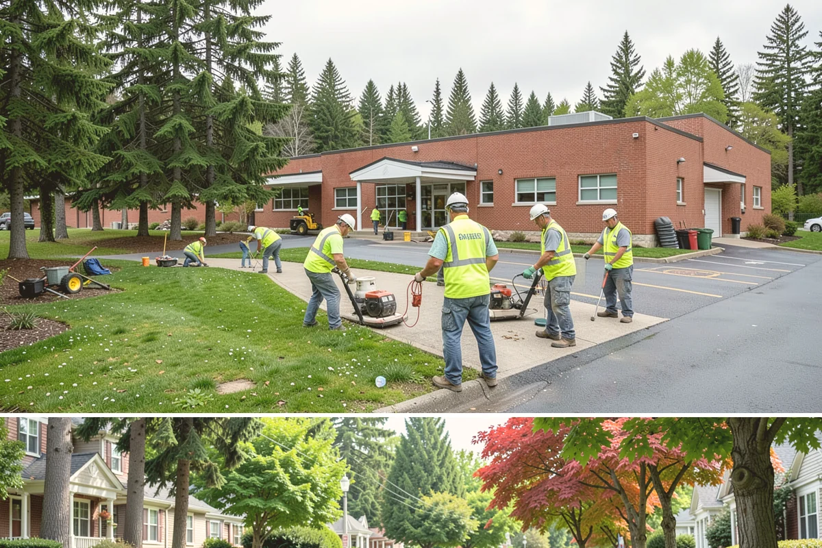 Municipal Restroom Construction in Beaux Arts Village, King County, WA - Underground utility work and foundations proceed most reliably during the drier construction season.