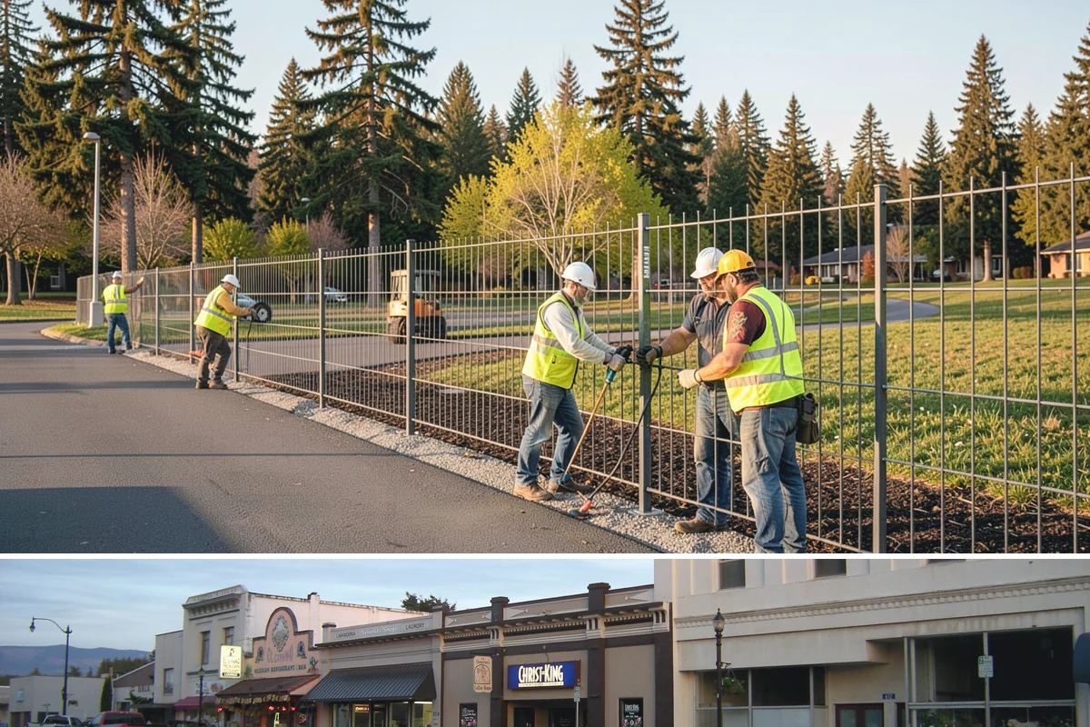 Municipal Restroom Construction in Burlington, Skagit County, WA - Underground utility work and foundations proceed most reliably during the drier construction season.