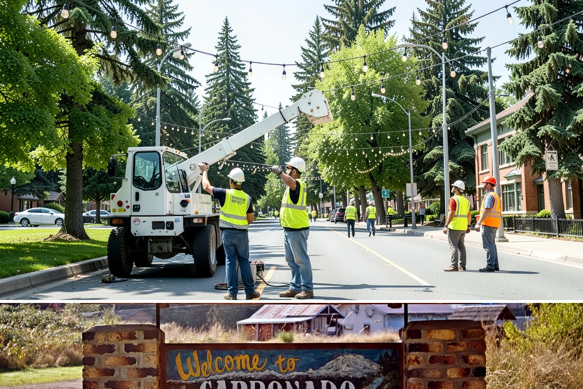 Municipal Restroom Construction in Carbonado, Pierce County, WA - Underground utility work and foundations proceed most reliably during the drier construction season.