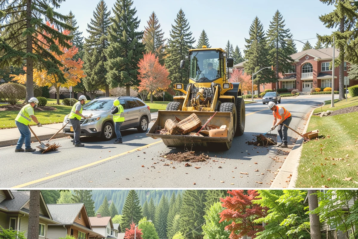 Municipal Restroom Construction in Darrington, Snohomish County, WA - Underground utility work and foundations proceed most reliably during the drier construction season.