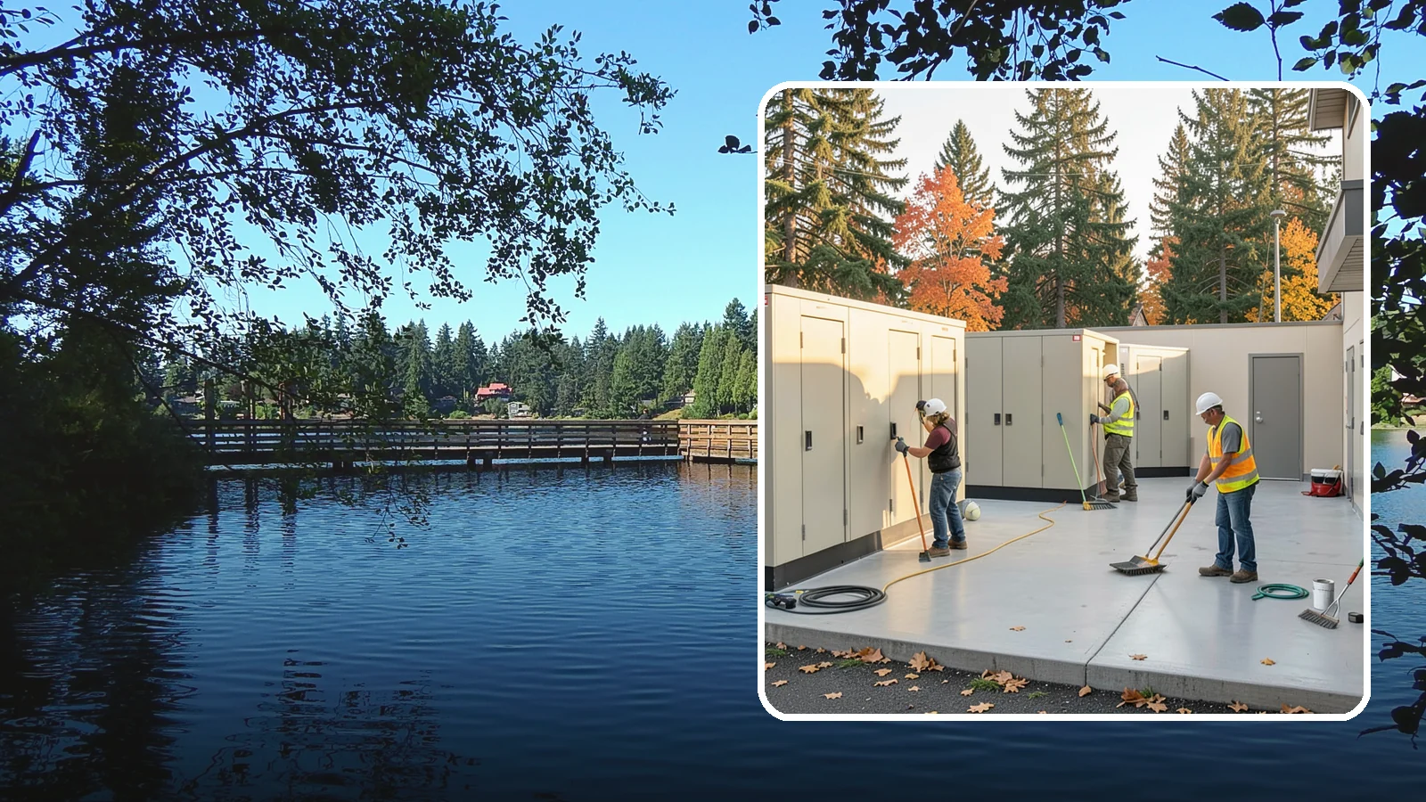 Municipal Restroom Construction in Federal Way, King County, WA - Build durable public restroom facilities engineered for high traffic, vandal resistance, and accessibility compliance.