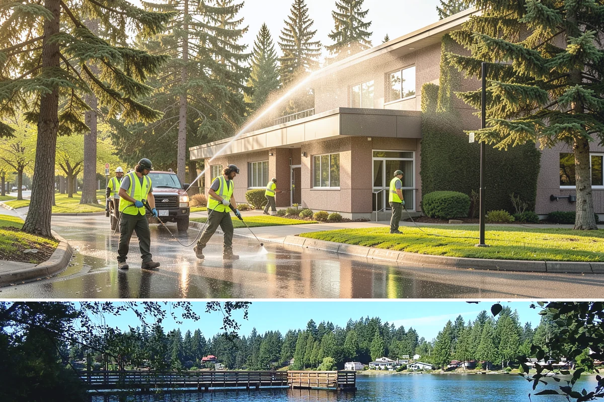 Municipal Restroom Construction in Federal Way, King County, WA - Underground utility work and foundations proceed most reliably during the drier construction season.